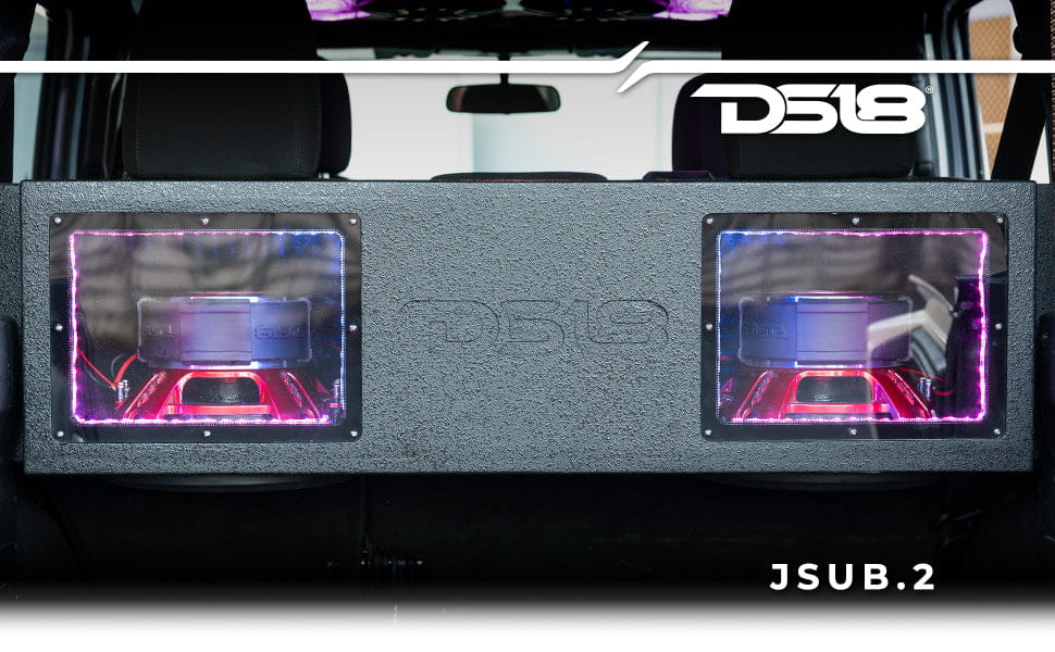 Jeep Jku/jlu Down Firing Subwoofer Enclosure 2 x 12’’