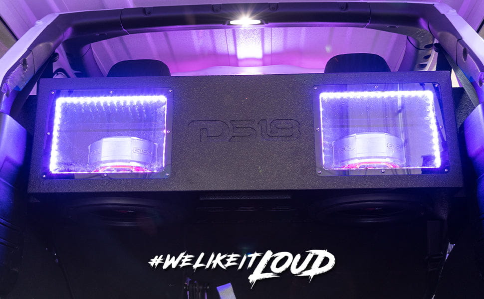 Jeep Jku/jlu Down Firing Subwoofer Enclosure 2 x 12’’