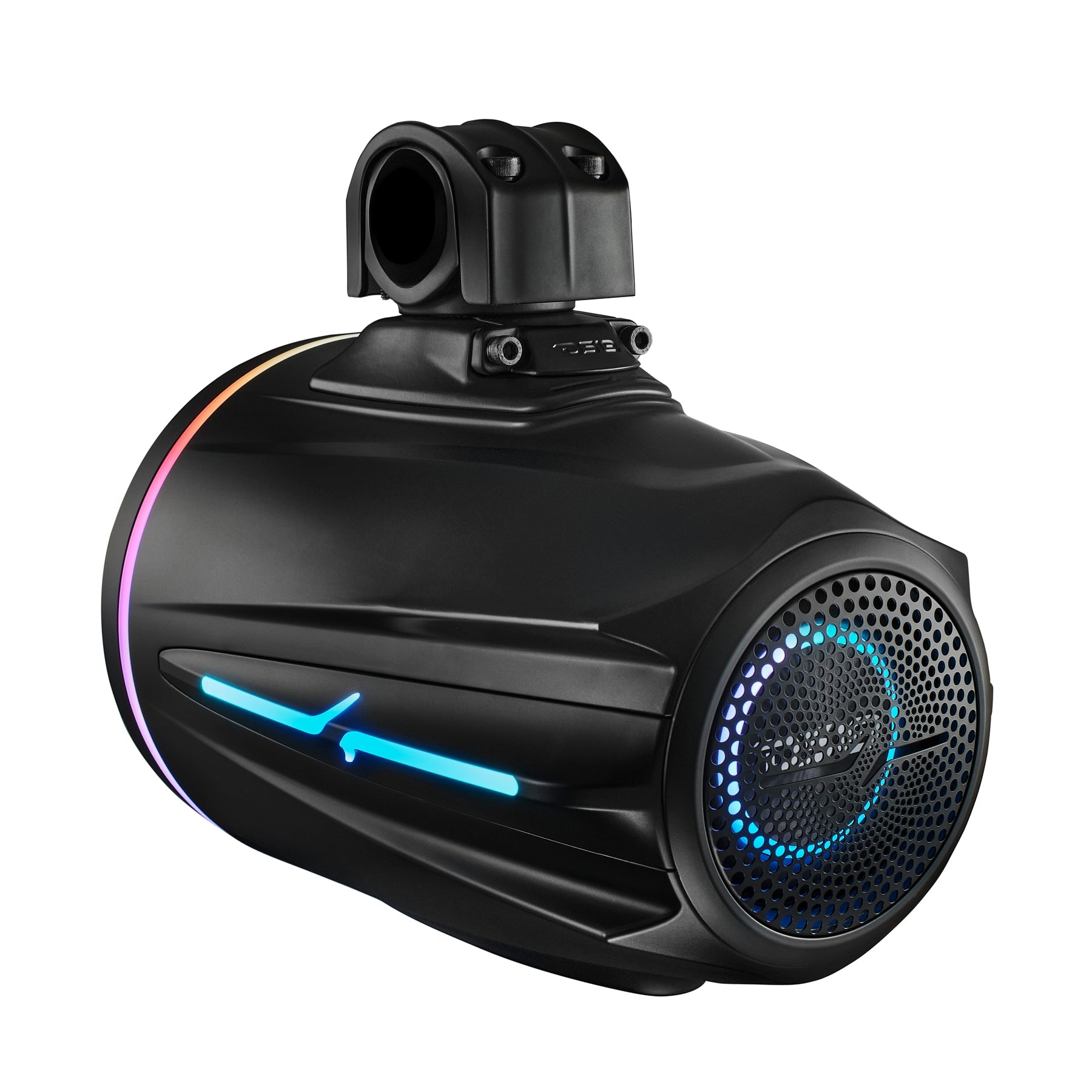 NVY 8” Marine Tower Speaker With Neodymium Magnet, Kevlar Cone, Compression Driver & Digital LED Lights | 200W RMS 4-Ohm