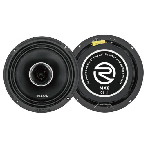 Recoil Audio MX8 8-Inch Pro Coaxial Speakers — Pair