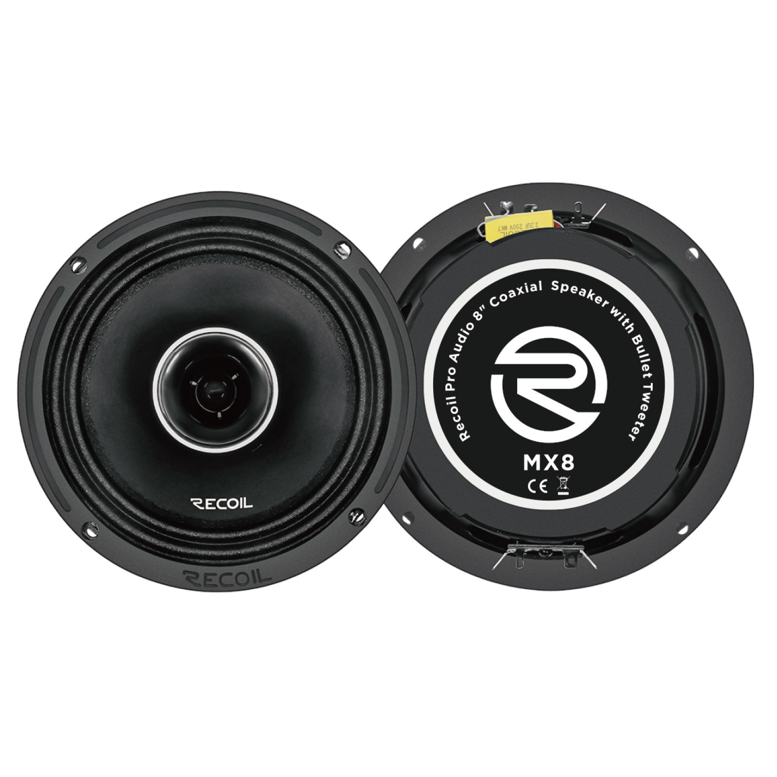 Recoil Audio MX8 8-Inch Pro Coaxial Speakers
