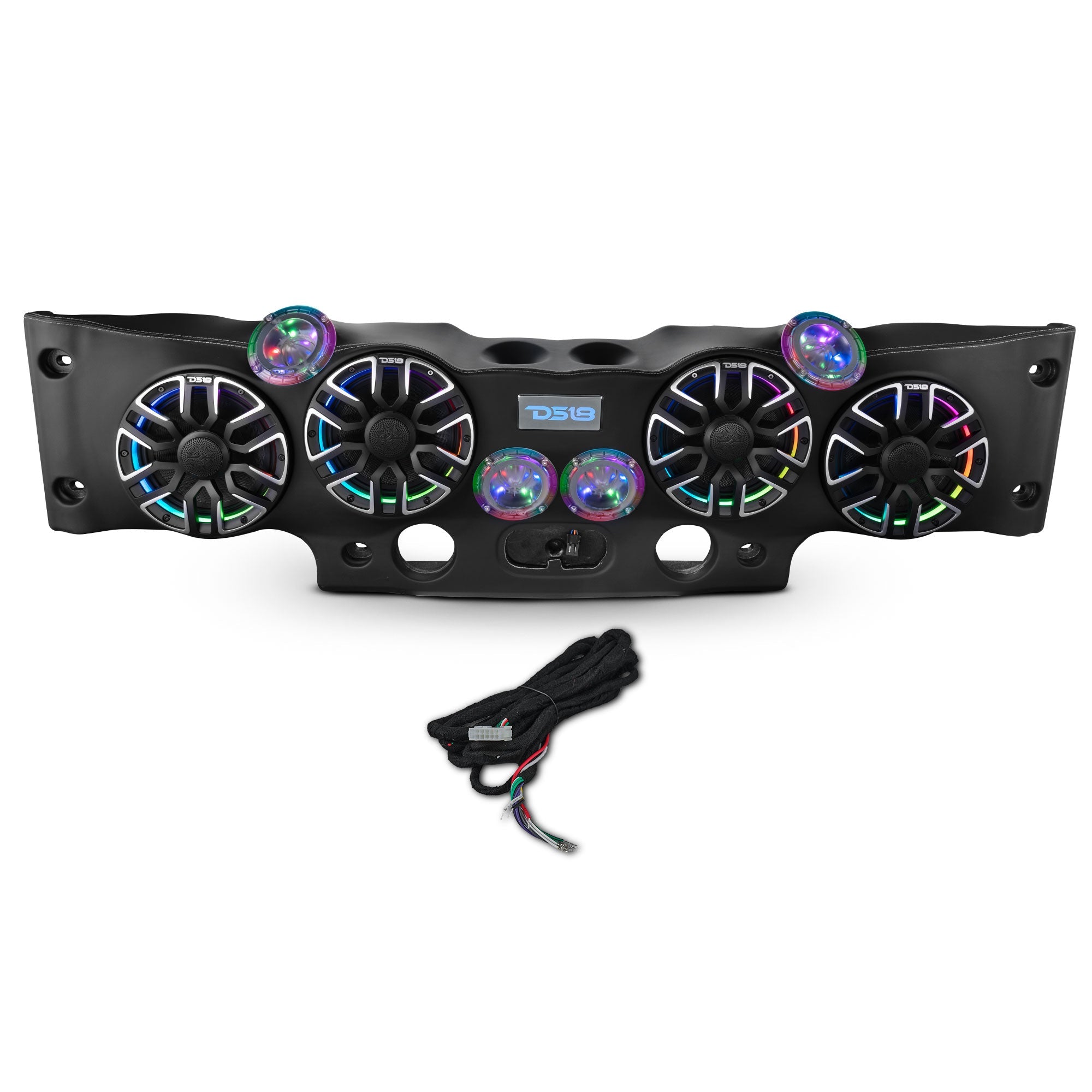 NVY Jeep JK/JKU Loaded Sound Bar - 4x 8” NVY-M8 Speakers, 4x Digital Bullet Tweeters, 2x PRO-DRNSC Drivers & LED Lighting