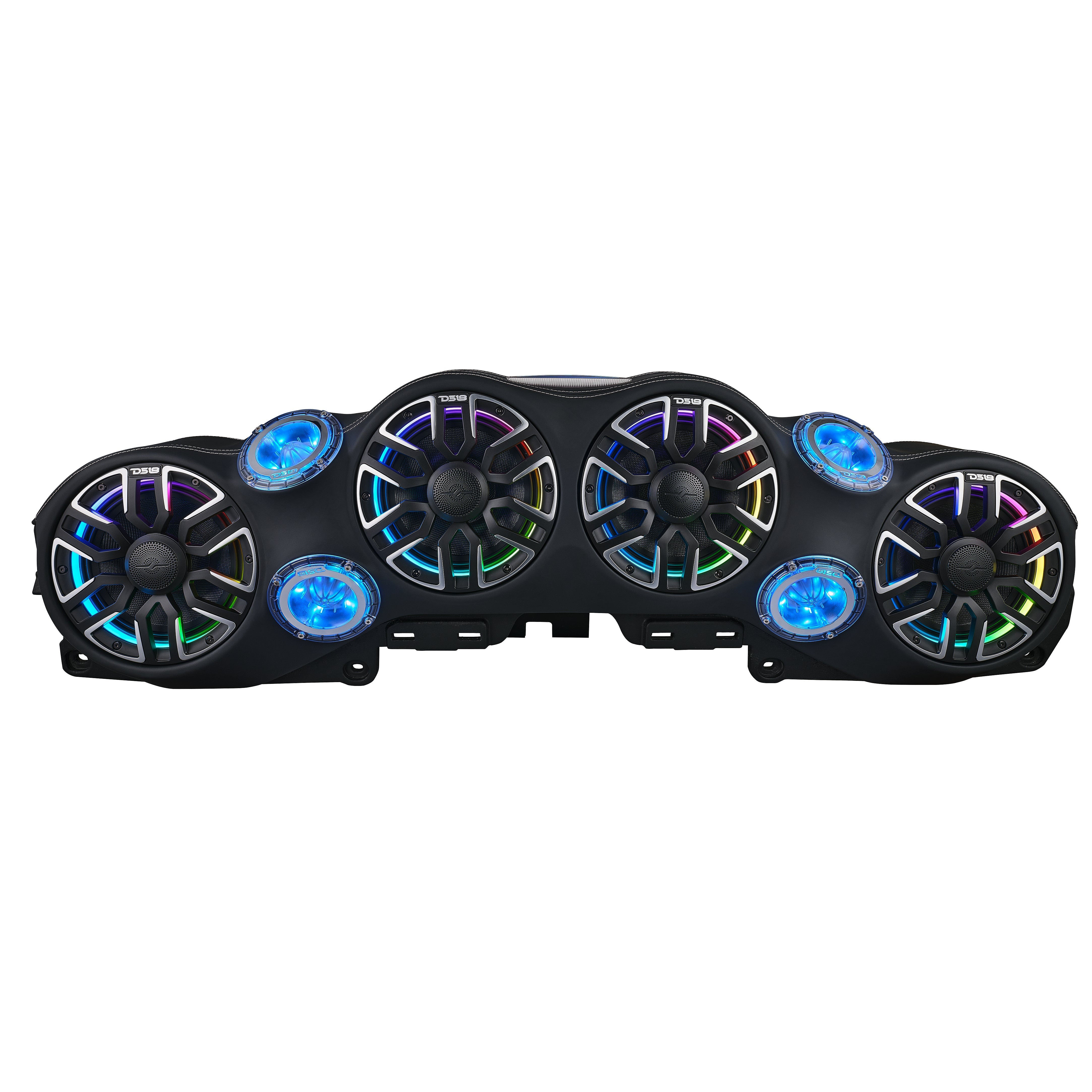 NVY Jeep JL/JLU/JT Loaded Sound Bar - 4x 8” NVY-M8 Speakers, 4x PRO-TW4LD Tweeters & LED Lighting