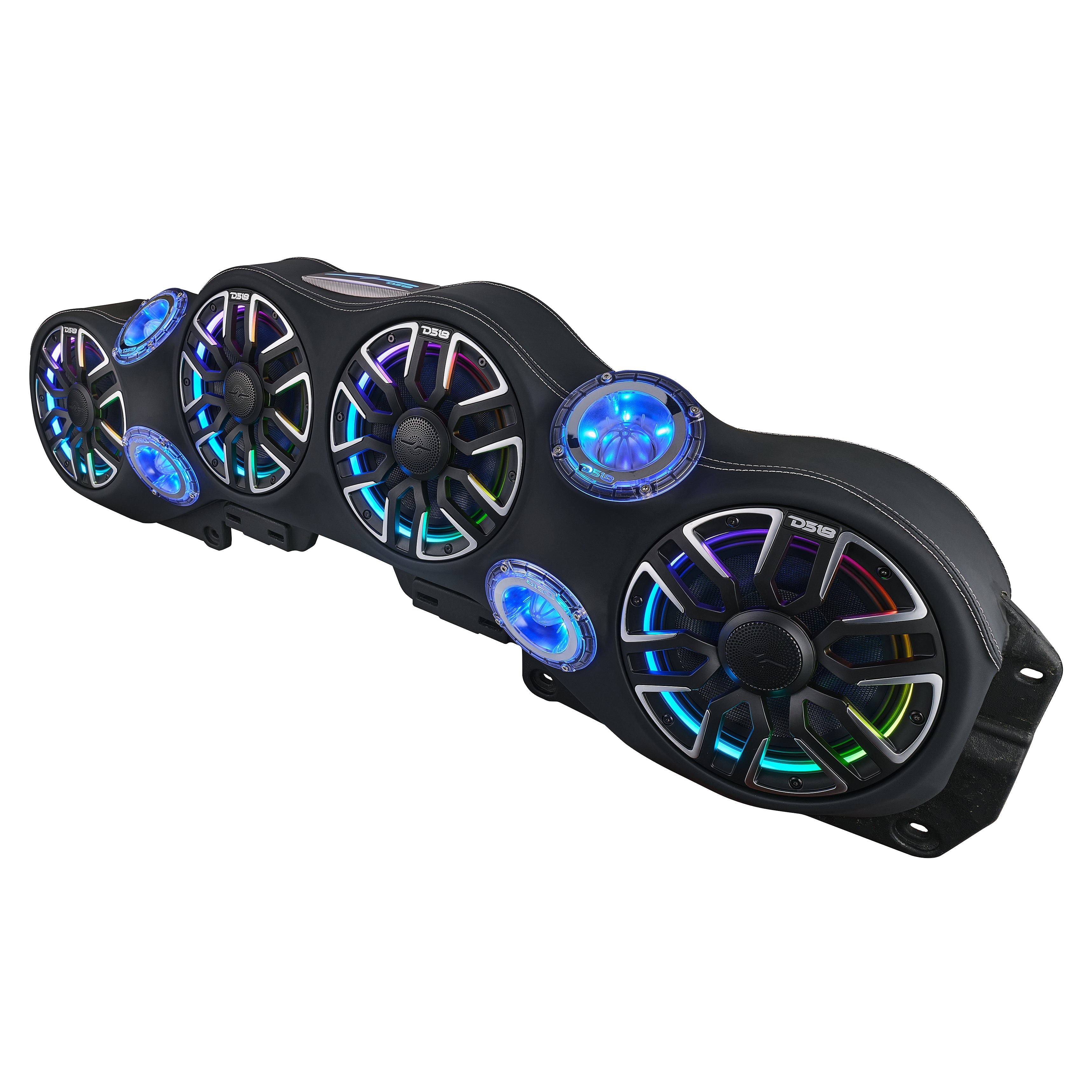 NVY Jeep JL/JLU/JT Loaded Sound Bar - 4x 8” NVY-M8 Speakers, 4x PRO-TW4LD Tweeters & LED Lighting