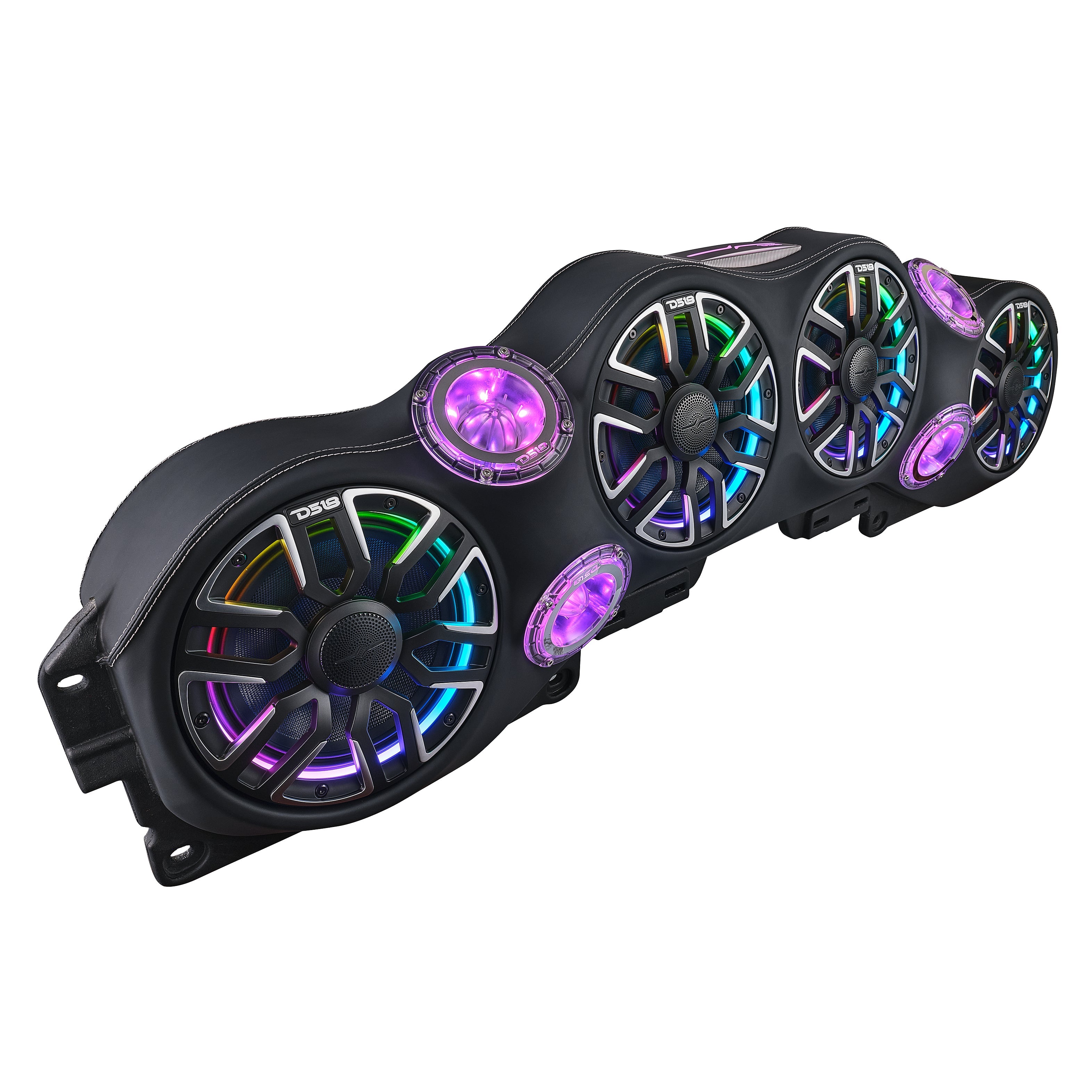 NVY Jeep JL/JLU/JT Loaded Sound Bar - 4x 8” NVY-M8 Speakers, 4x PRO-TW4LD Tweeters & LED Lighting