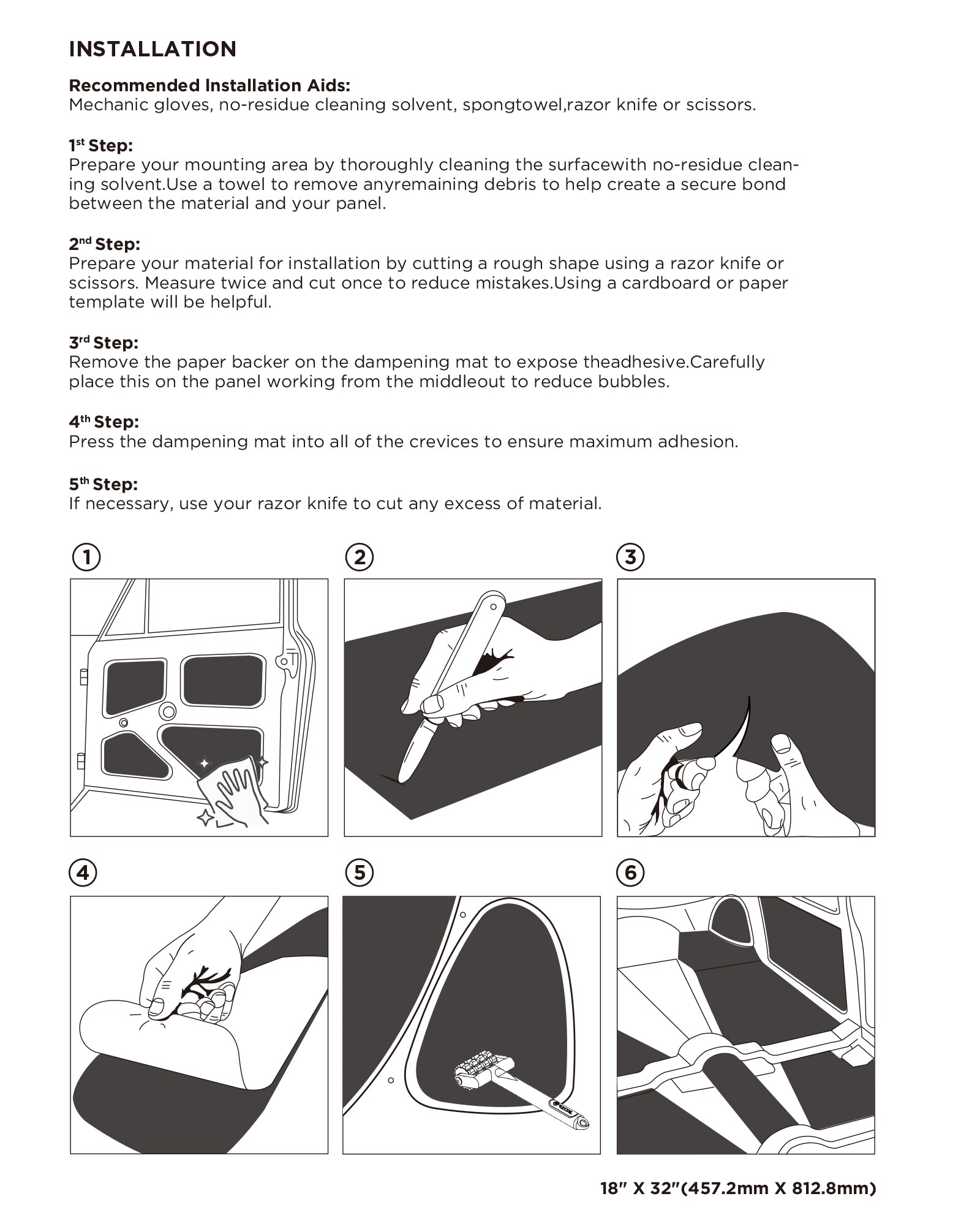 Recoil Audio PMBK Foil-Backed Butyl Sound Deadening Kit