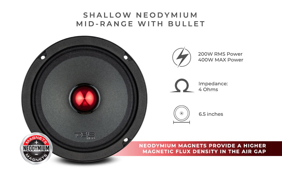 Pro 6.5’’ Shallow Neodymium Mid-range Loudspeaker