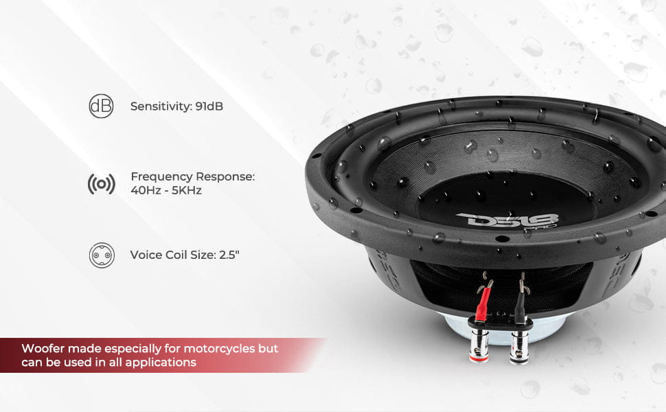 Pro 10’’ Neodymium Water Resistant Woofer 400 Watts Rms