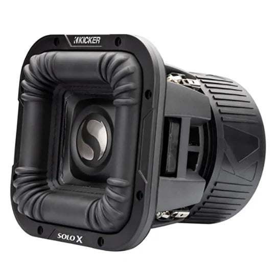 49L7X82 KICKER Solo-X 8" L7X High Excursion SPL Competition Square Subwoofer Sub 800W RMS 2 Ohm DVC