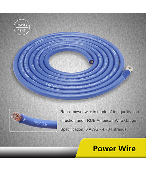 RPK0 - True 0 Gauge CCA Power Installation Wiring Kit