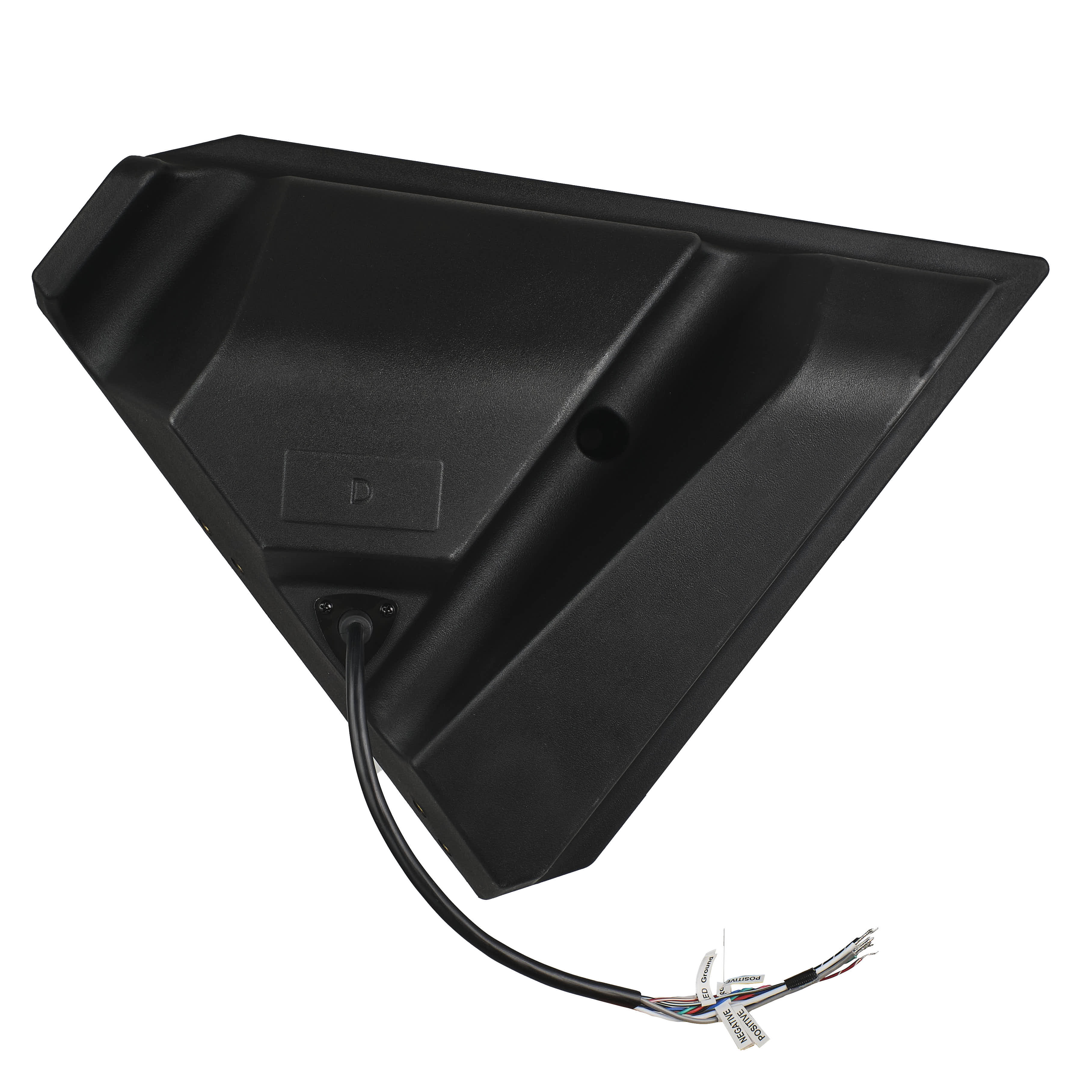 Polaris Slingshot Front Kick Empty Panel Pods With Digital LED Lights fits 2 x 6.5" Speakers and 2 x 3.8" Bullet Tweeters | 2015 - Current