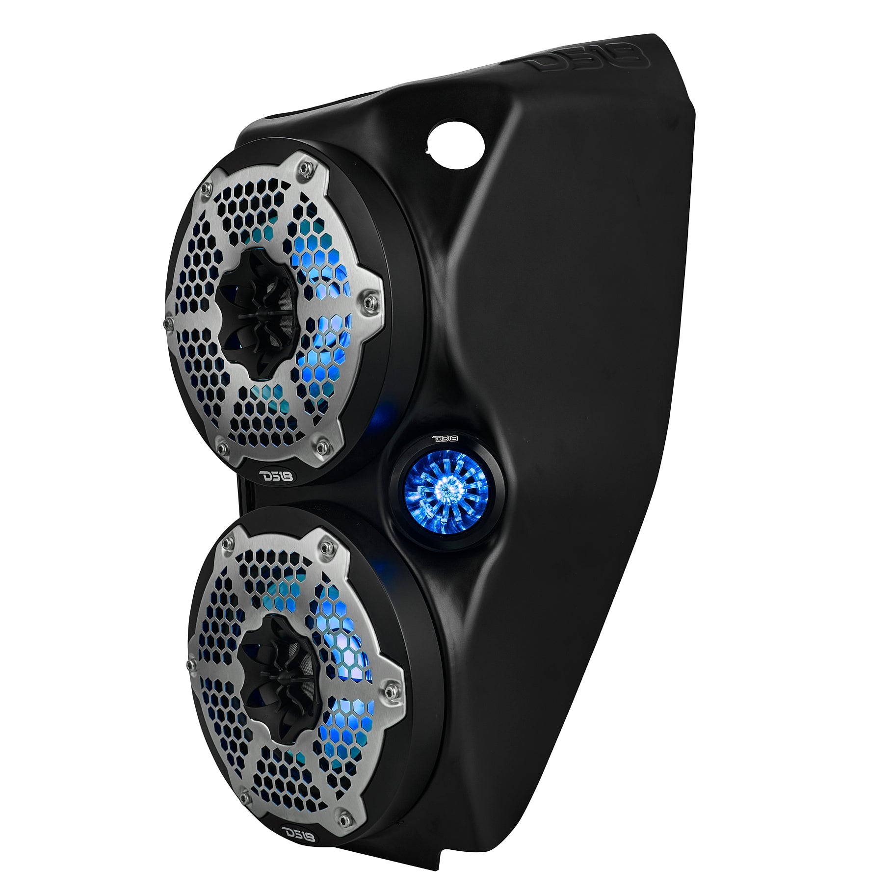 Polaris Slingshot Waterfall Center Console Empty Enclosure fits 2 x 6.5" Speakers & 2 x 2.28" Bullet Tweeter | 2015 - Current