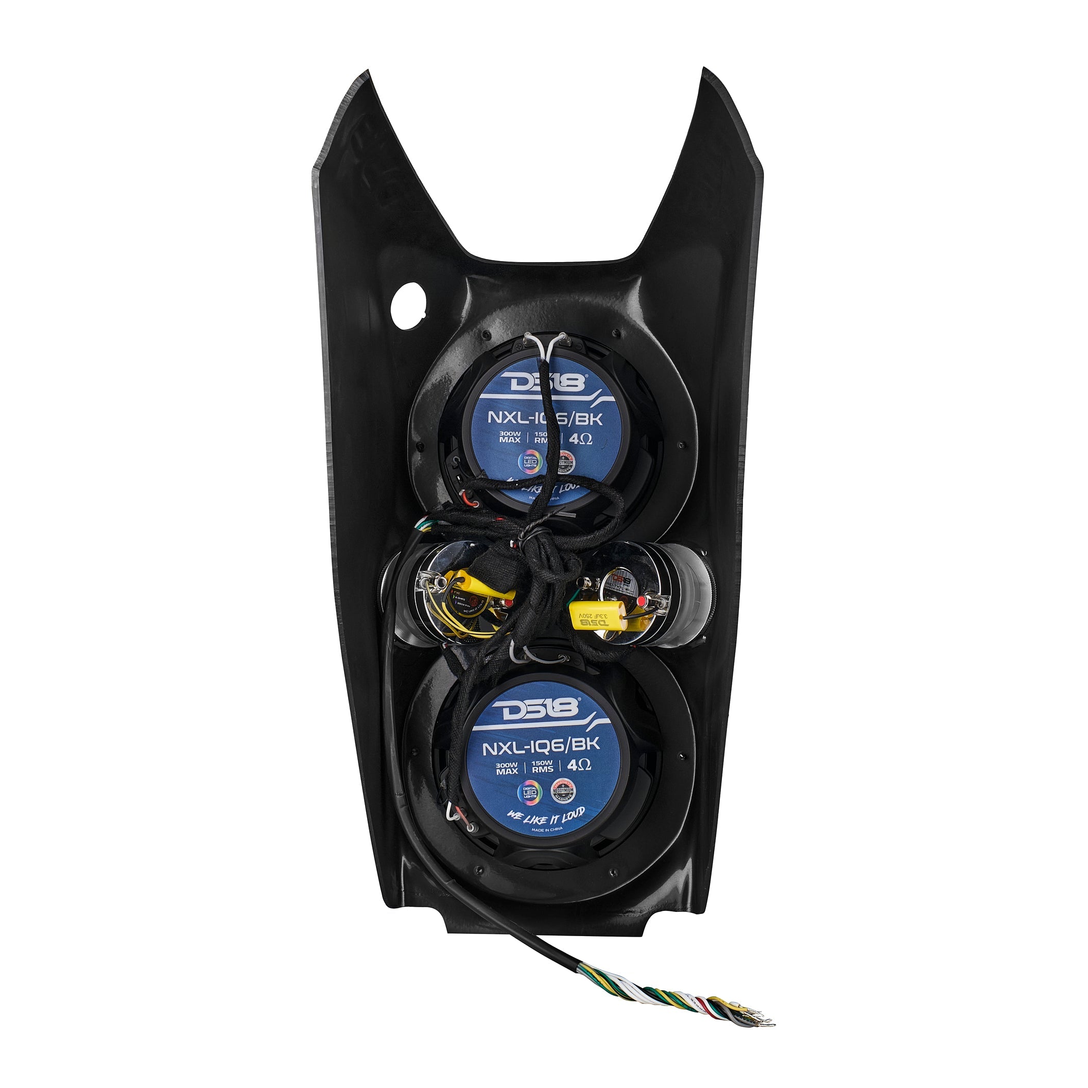 Polaris Slingshot Waterfall Center Console Loaded | 2 x NXL-IQ6/BK & 2 x PRO-TW7LD and Digital LED Lights | 2015 - Current