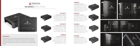SMS Car Audio is proud to introduce Triton Audio Amps & 