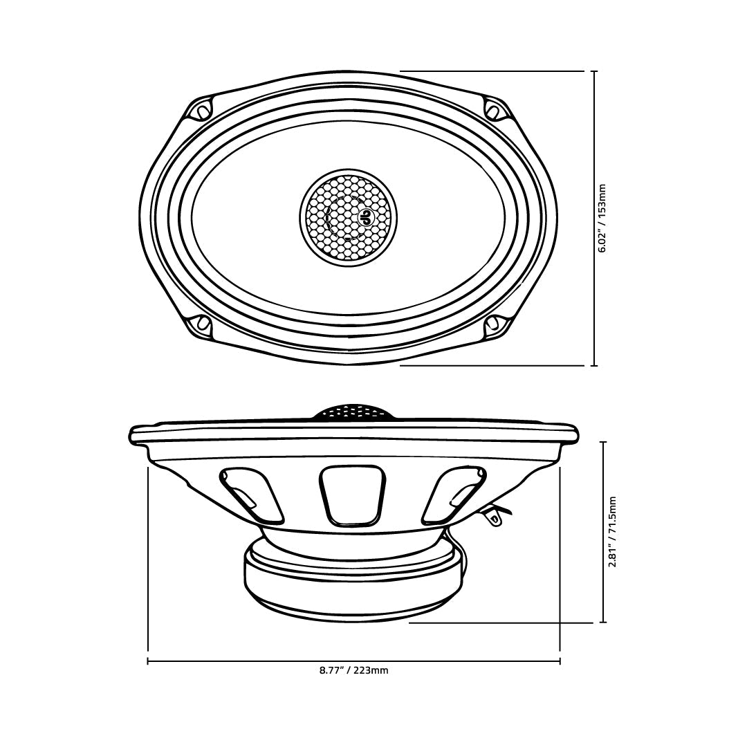 DB Drive WDX69MOTO 6"×9" Moto 2-Way Motorcycle Loudspeakers (1 Pair)
