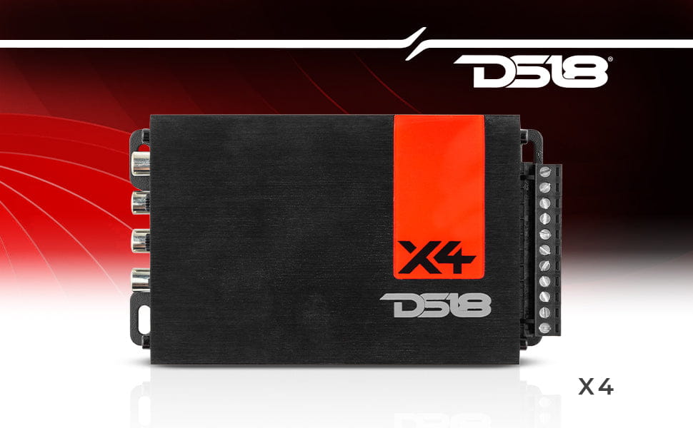 X 4-channel Ultra Compact Class d Amplifier 4 70 Watts Rms