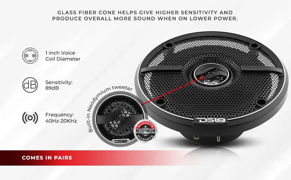 2-way coaxial speakers with kevlar cone