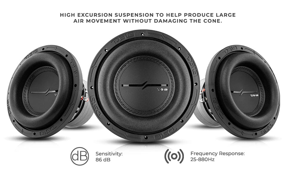 Zxi 8’’ High Excursion Subwoofer Quad Stacked Magnets