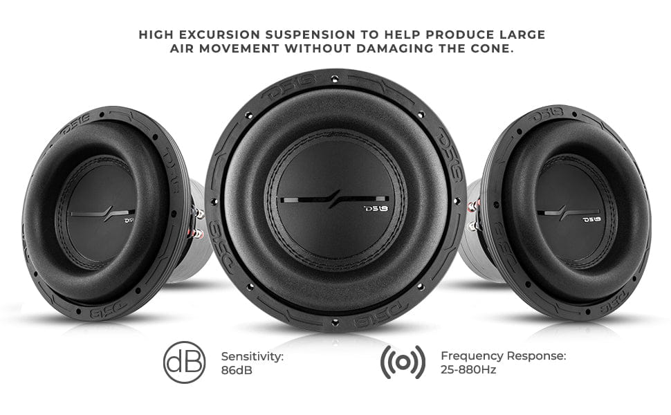 Zxi 8’’ High Excursion Subwoofer Quad Stacked Magnets