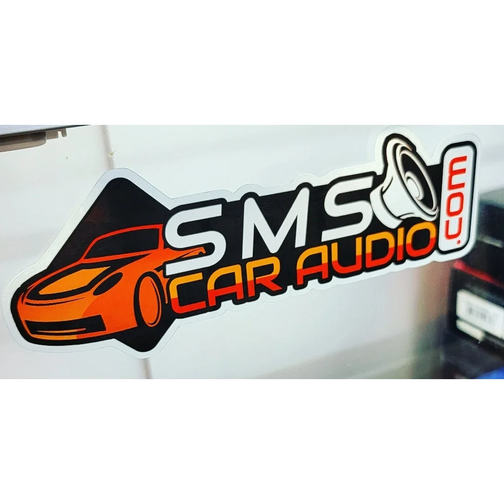Sms Car Audio Decal Sticker 8’ x 2.9’ Classic Logo
