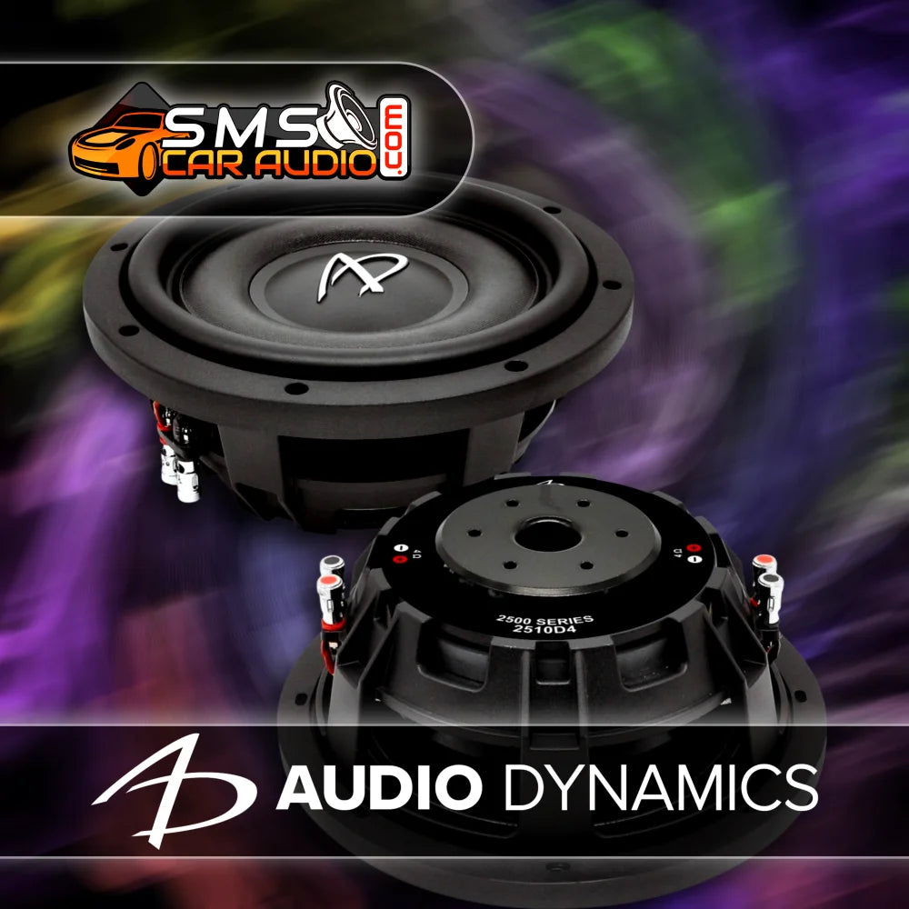 Audio Dynamics 2510 10 Inch 600 Watts Rms Shallow Subwoofer