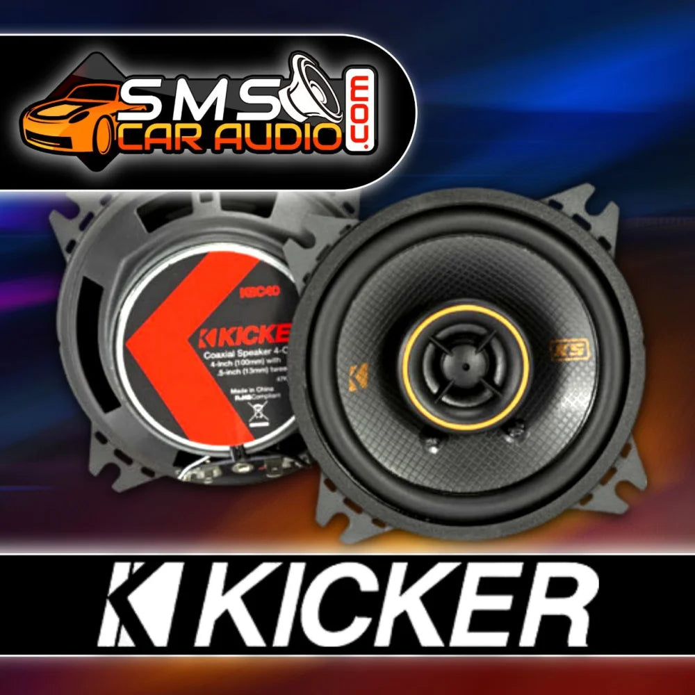 Kicker Ks Series 4’ Coaxial Speakers - Kicker Car Audio