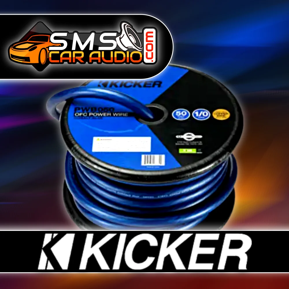 Kicker 1/0 Gauge Ofc Wire Blue - Accessories Kicker Car