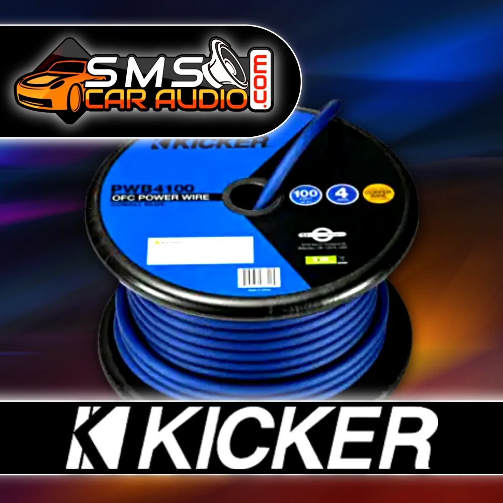 Kicker 4 Gauge Ofc Power Wire Blue Roll - Accessories