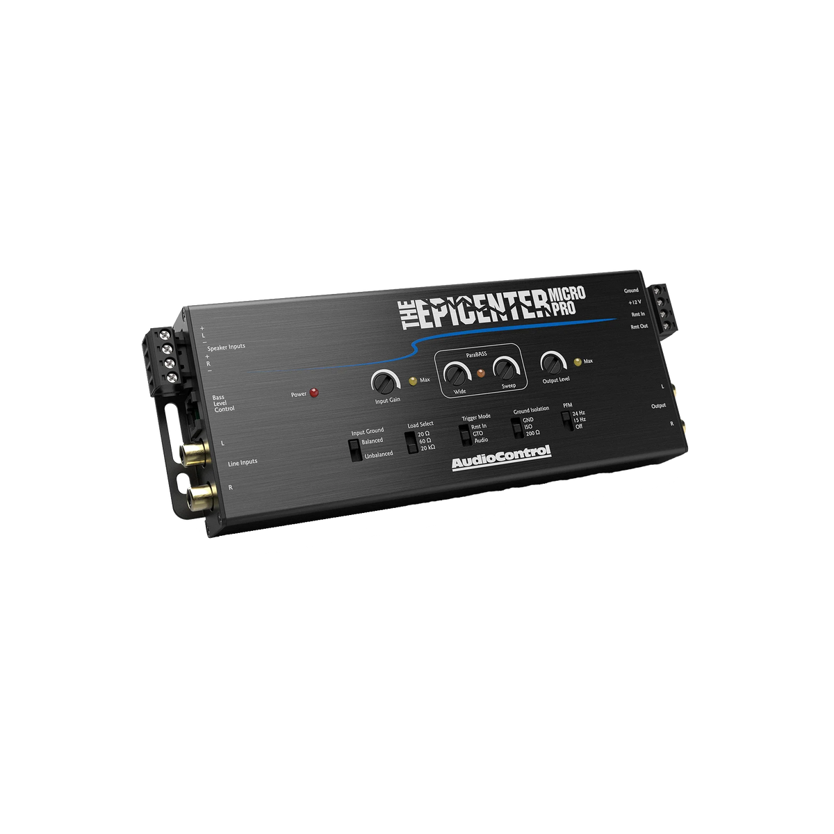 AudioControl EPICENTER Micro PRO speaker-level and line-level connections