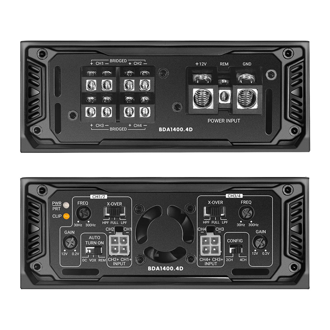 (USED) Cicada Audio BDA1400.4D - 4 Channels x 350 watts @ 2 Ohm Amplifier