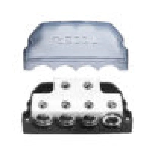 Bdb24 6-way Power Distribution Block 2 x 0/2/4 Gauge in / 4