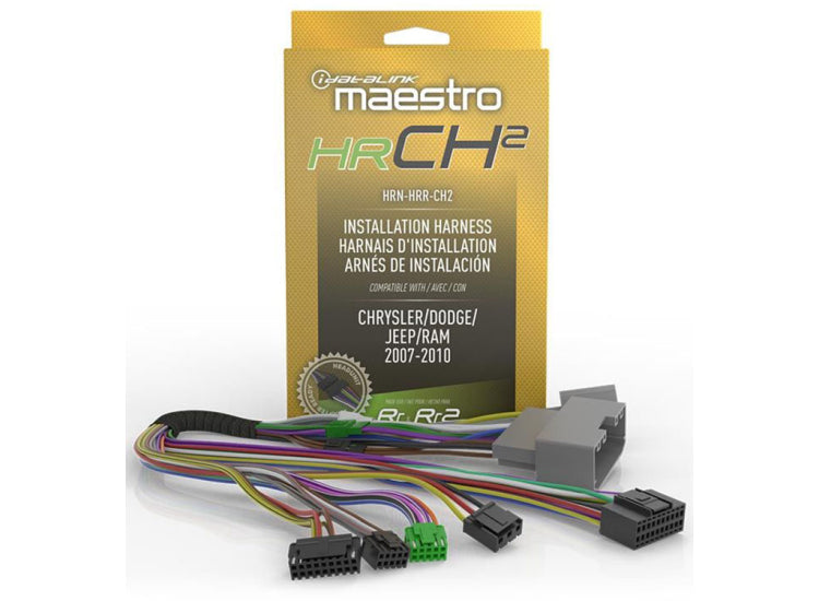 iDatalink Maestro HRN-HRR-CH2 radio replacement T-harness for Chrysler Dodge Jeep and RAM