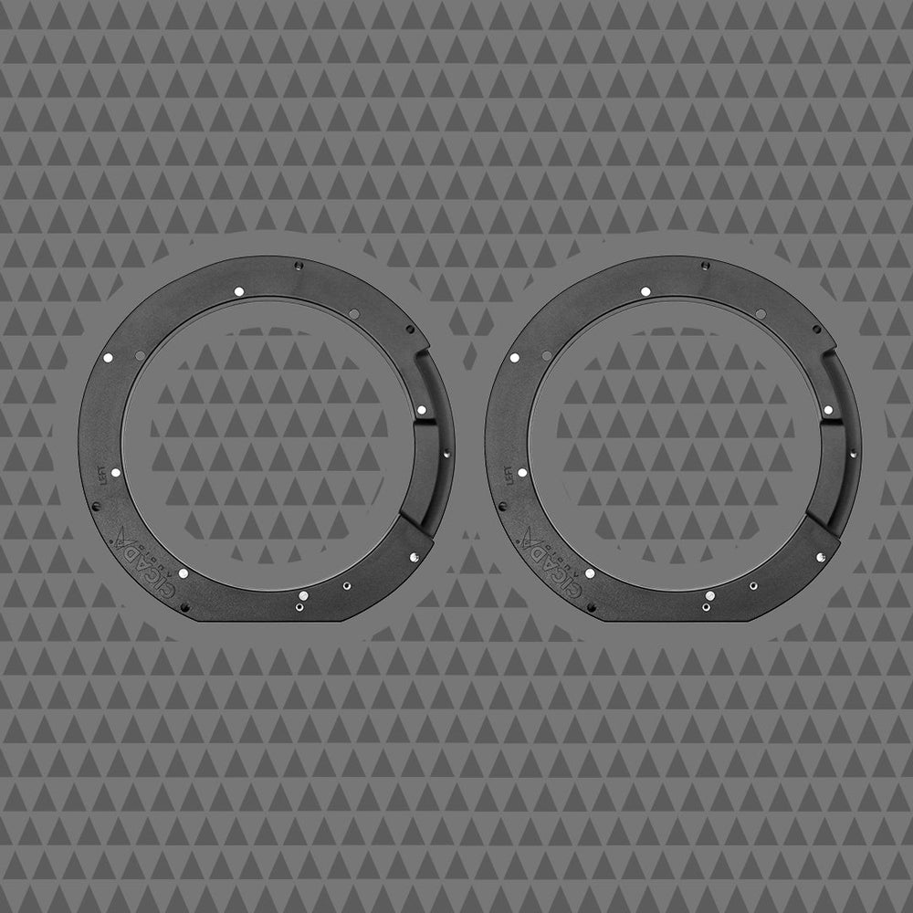 Cicada Audio 14HDRING10 10-inch Harley saddlebag speaker mounting kit