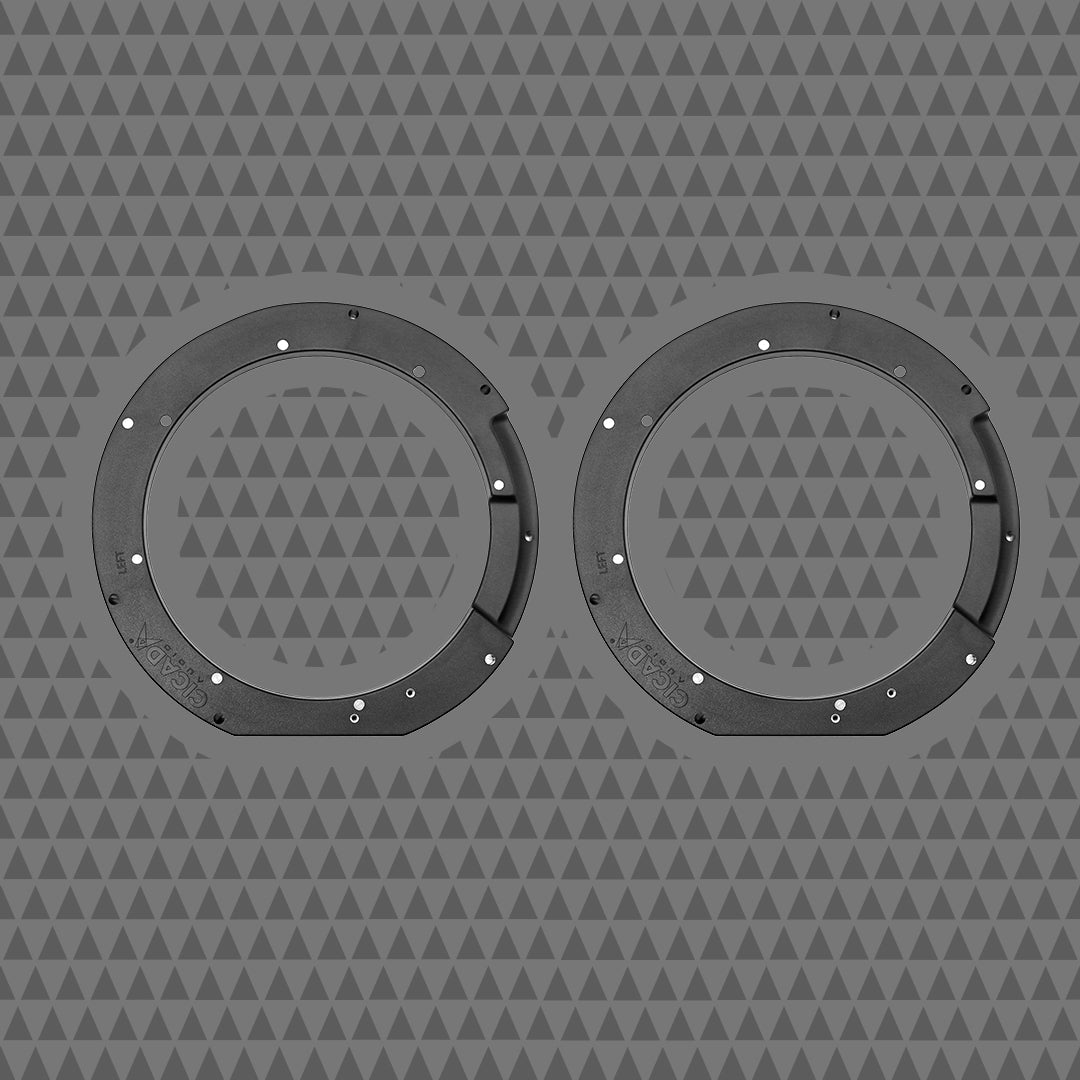 Cicada Audio 14HDRING10 10-inch Harley saddlebag speaker mounting kit
