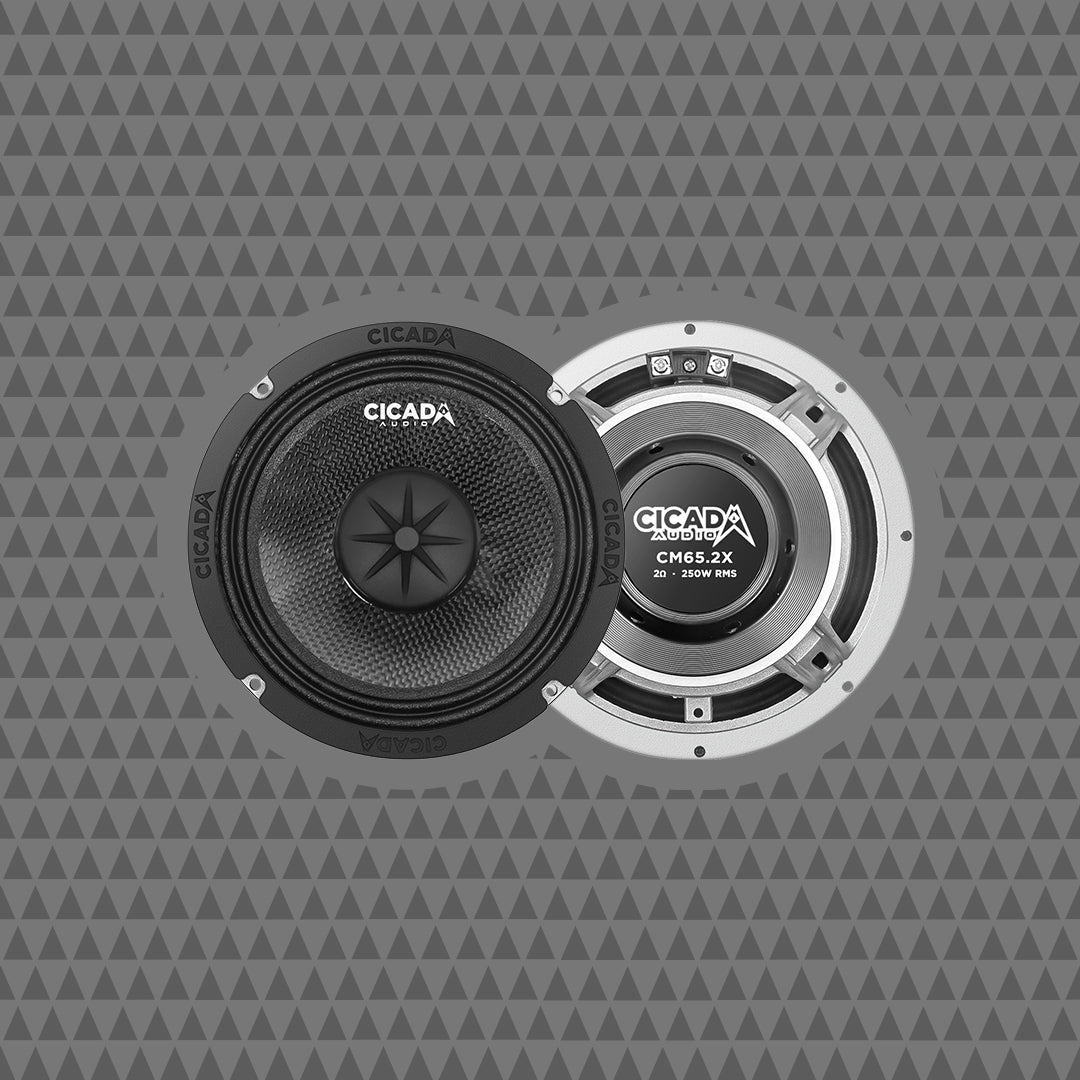 Cicada Audio CM65.2X 6.5-inch 2-ohm high-output mid-bass speakers pair