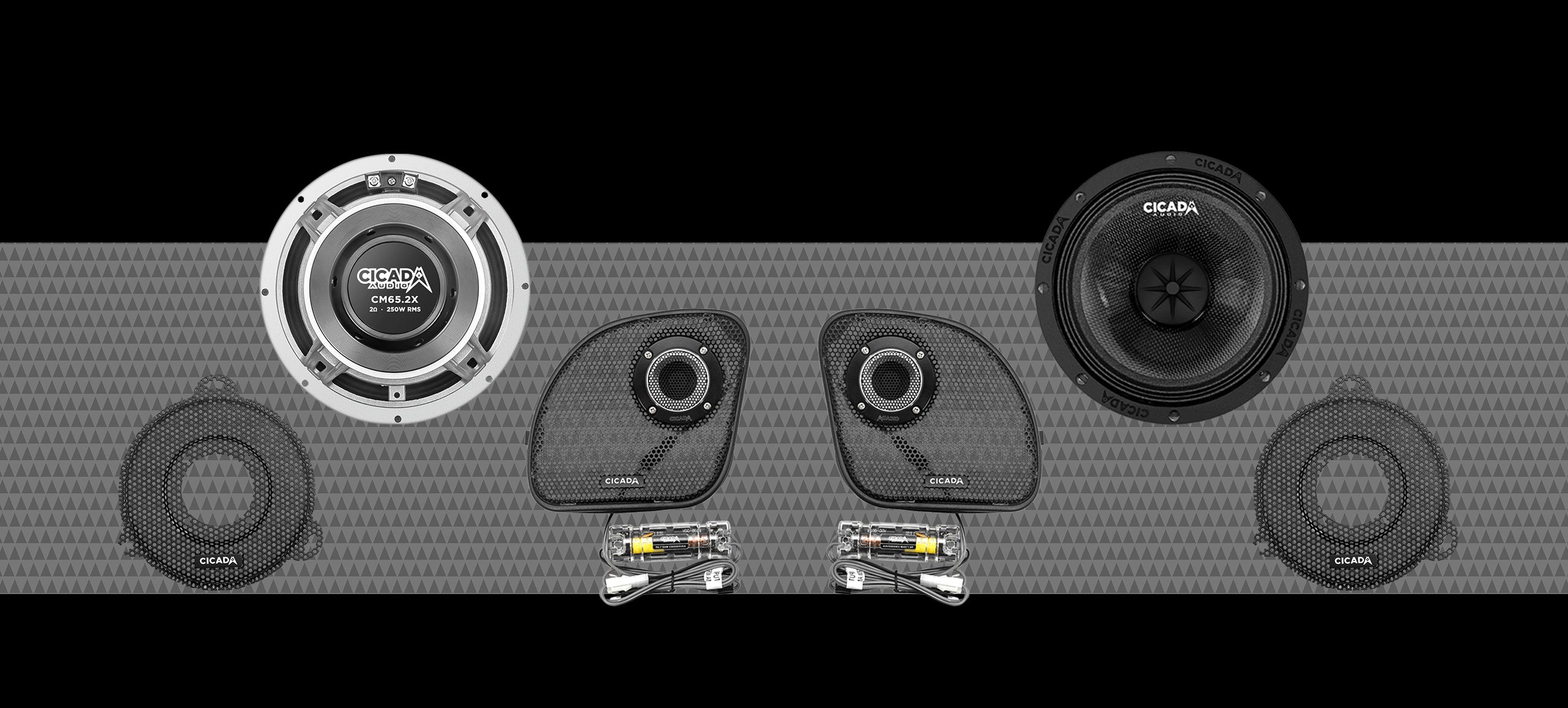 Cicada Audio 14CXK65 complete 2014-2023 Harley-Davidson 6.5-inch component speaker kit