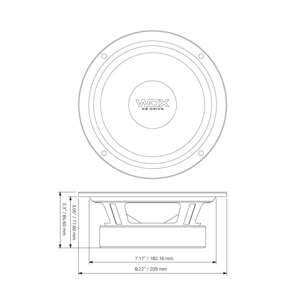 Db Drive Wdx7mr8: Wdx 7 Series 8’’ Pro Audio Midrange
