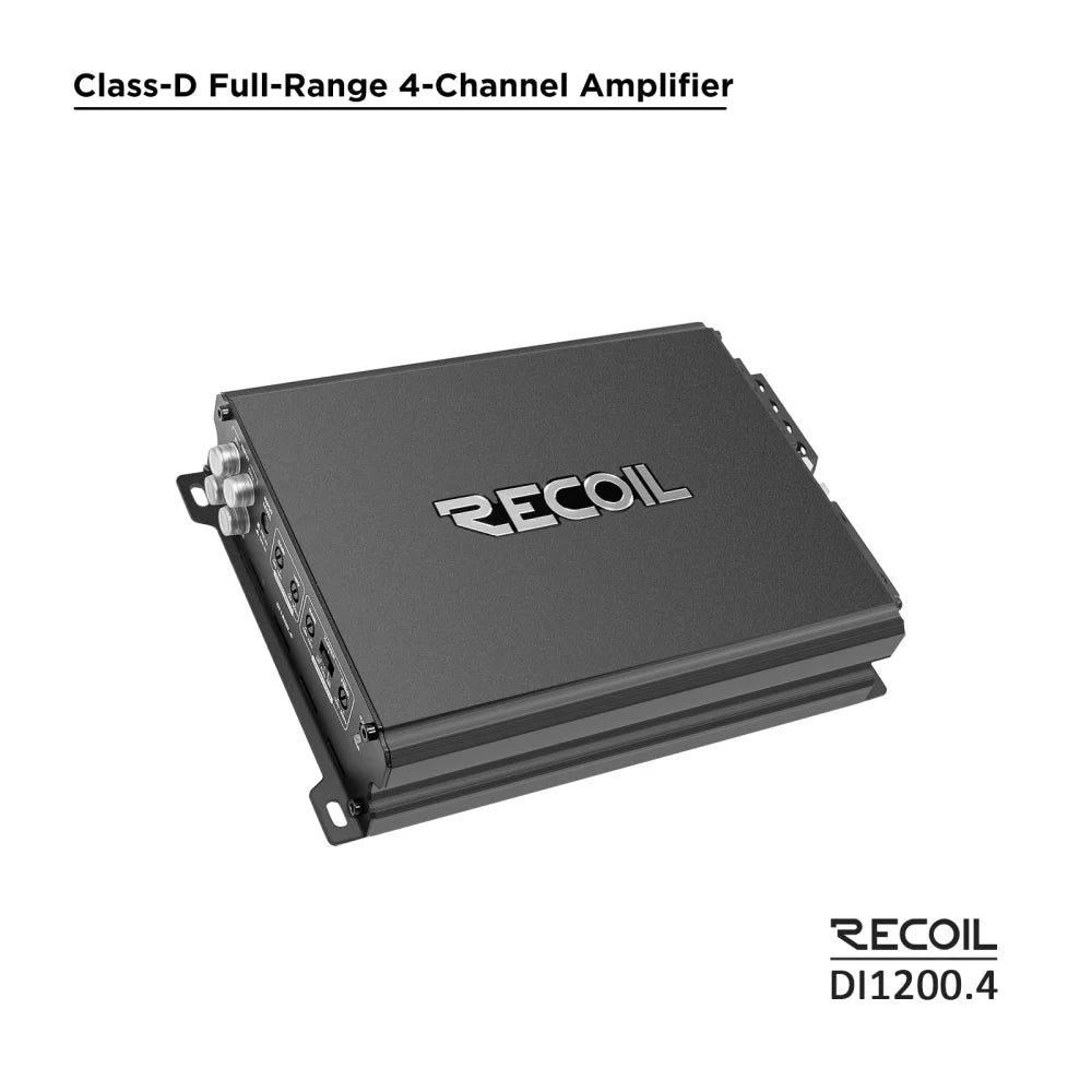 Recoil Di1200.4 Full-range Class-d 4-channel Car Audio