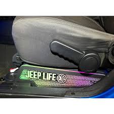 Lit FX Jeep Series JK & JKU Front Seat Side Covers - PAIR (Custom LED Lighting)