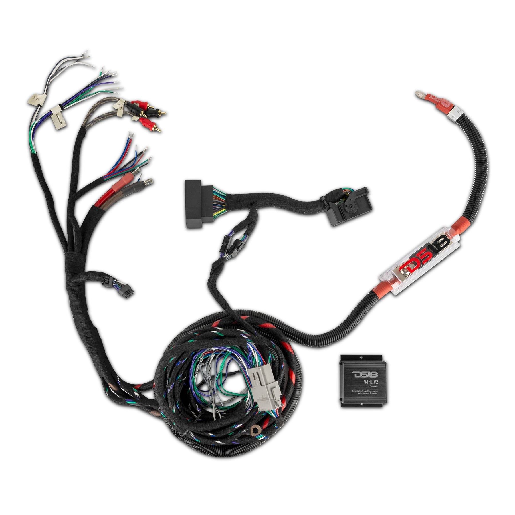 DS18 JL-HARNESS Jeep JL JLU JT plug and play audio integration harness