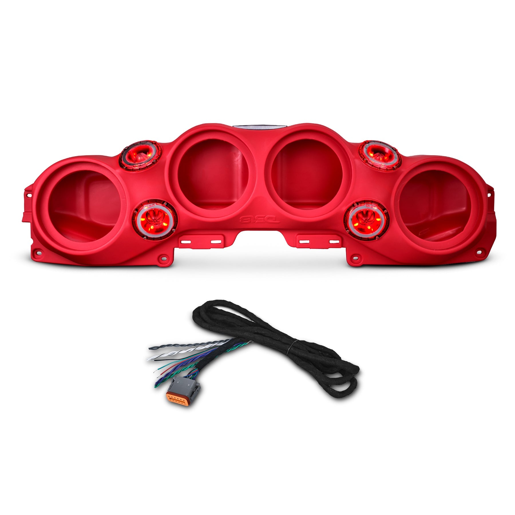 DS18 JL-SBAR red overhead sound bar for Jeep JL JLU and JT Gladiator