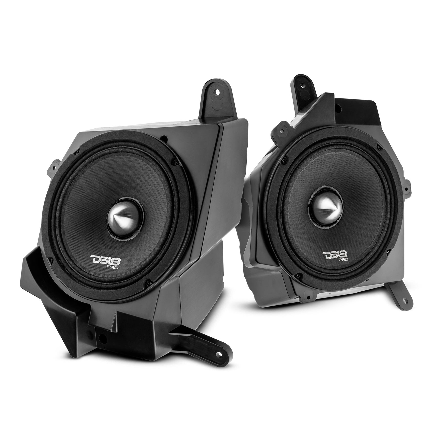 DS18 JP6NEO.FR Jeep JL JLU JT loaded dash speaker enclosures