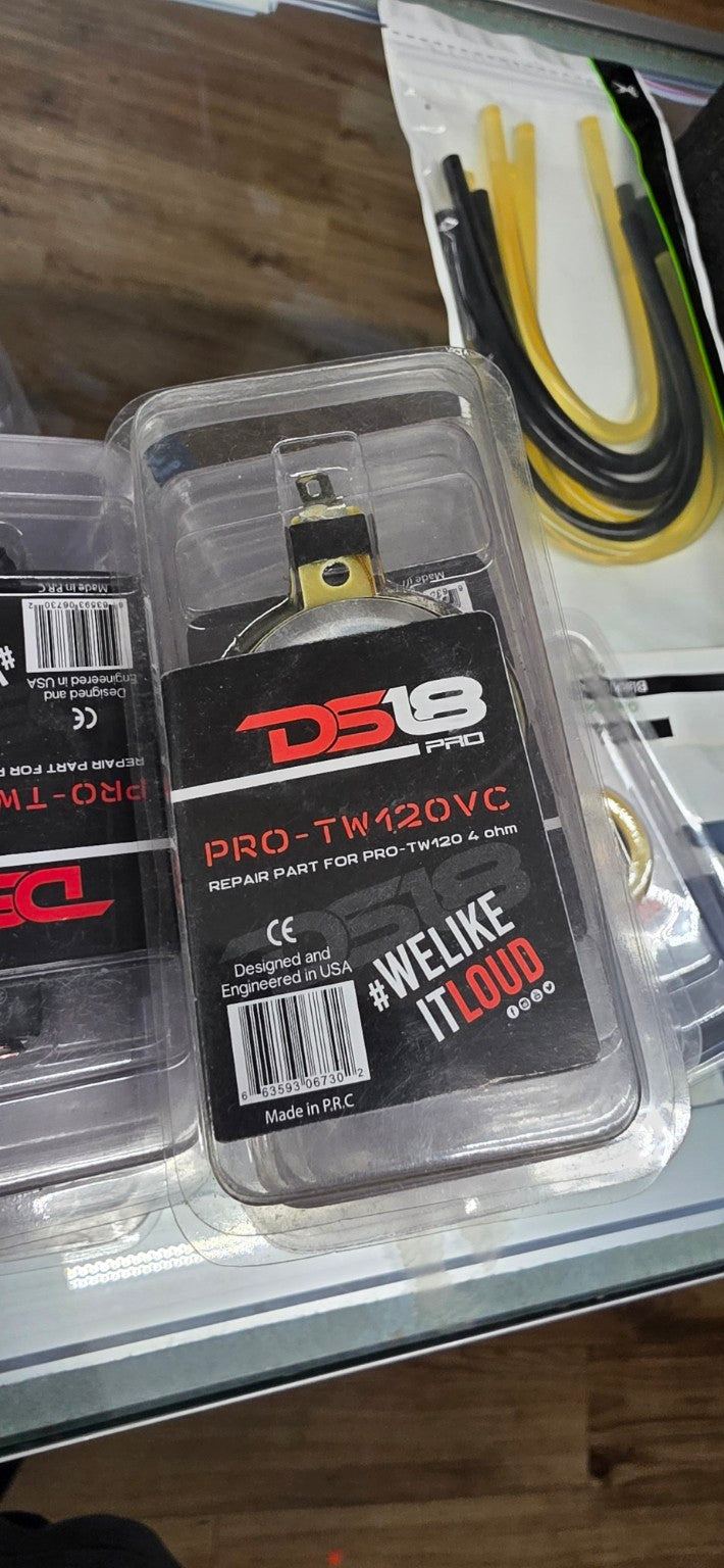DS18 PRO-TW120VC 4-ohm replacement diaphragm for PRO-TW120 tweeter, sold individually