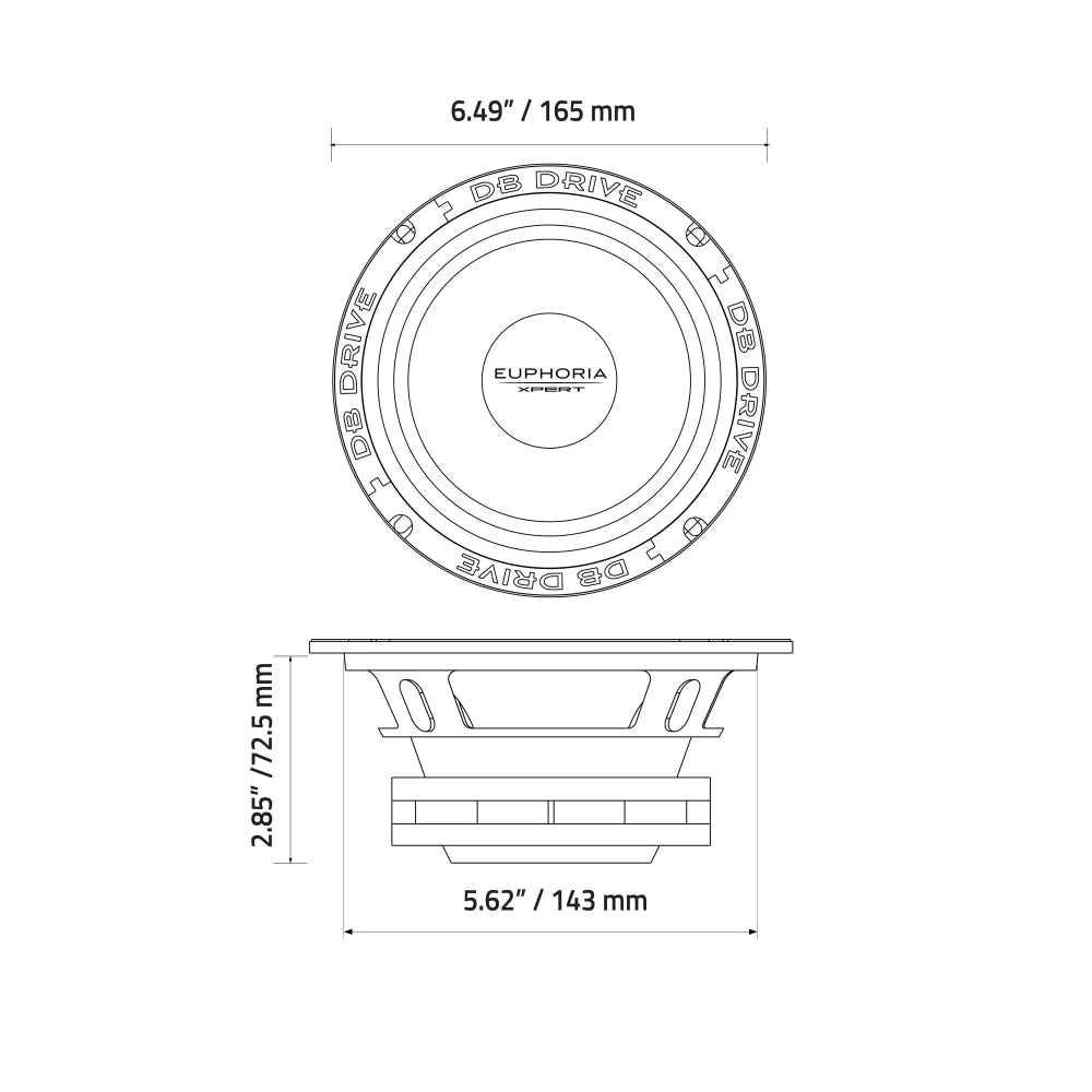 Exm6sn: 6.5 In. Neo Stamped Frame Midrange - Sms Car Audio