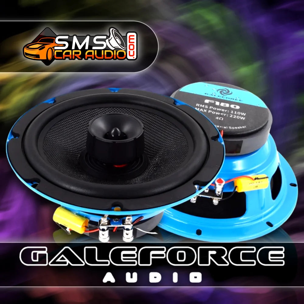 Galeforce F1 8’’ Pair - Speakers Sms Car Audio