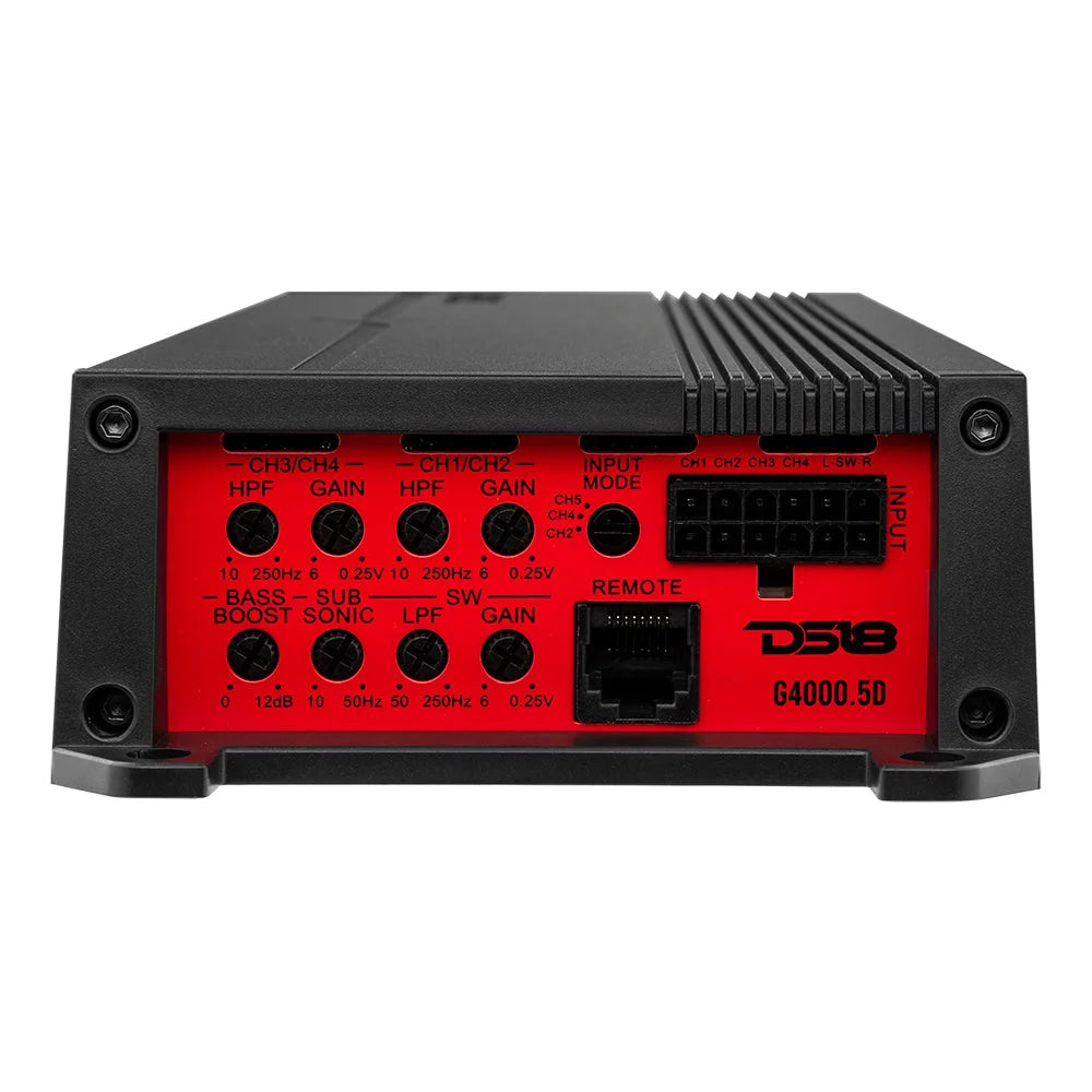 Gen-x 5-channel Class d Amplifier | 4 x 130w Rms @ 4-ohm