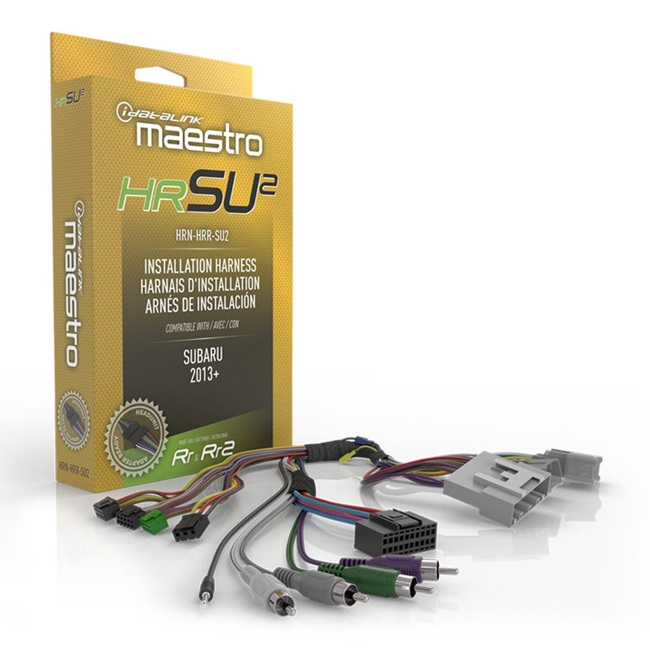 iDatalink Maestro HRN-HRR-SU2 radio replacement T-harness for Subaru Scion and Toyota