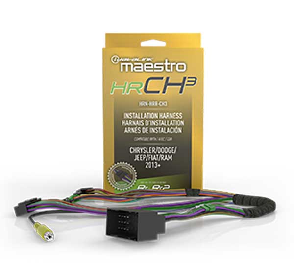 iDatalink Maestro HRN-HRR-CH3 radio replacement T-harness for Chrysler Dodge Jeep RAM and Fiat