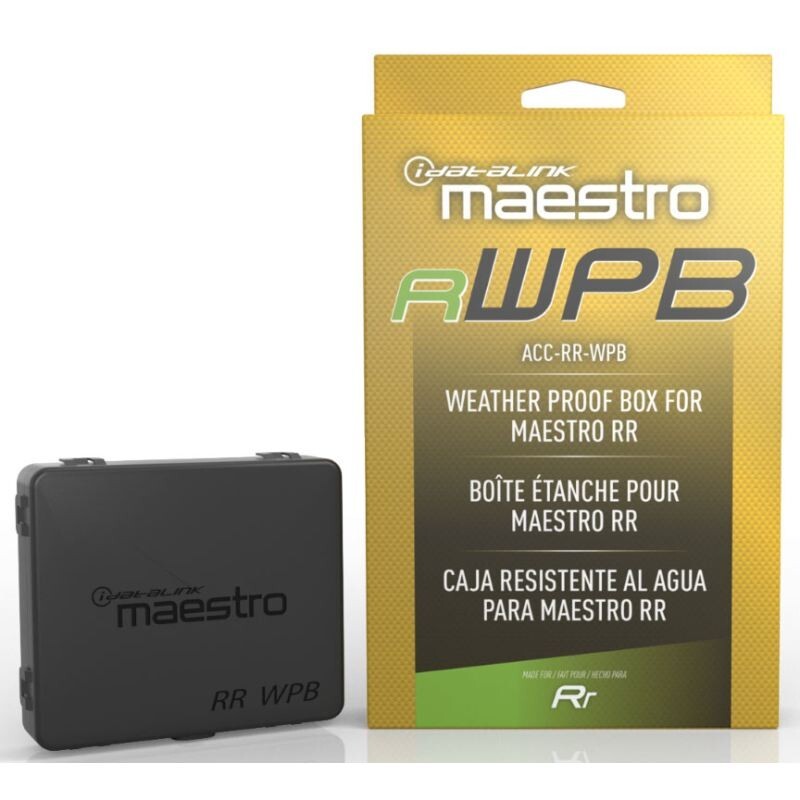 iDatalink Maestro ACC-RR-WPB weatherproof enclosure for Maestro RR with retail packaging
