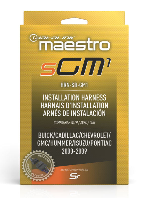 iDatalink Maestro HRN-SR-GM1 radio replacement T-harness